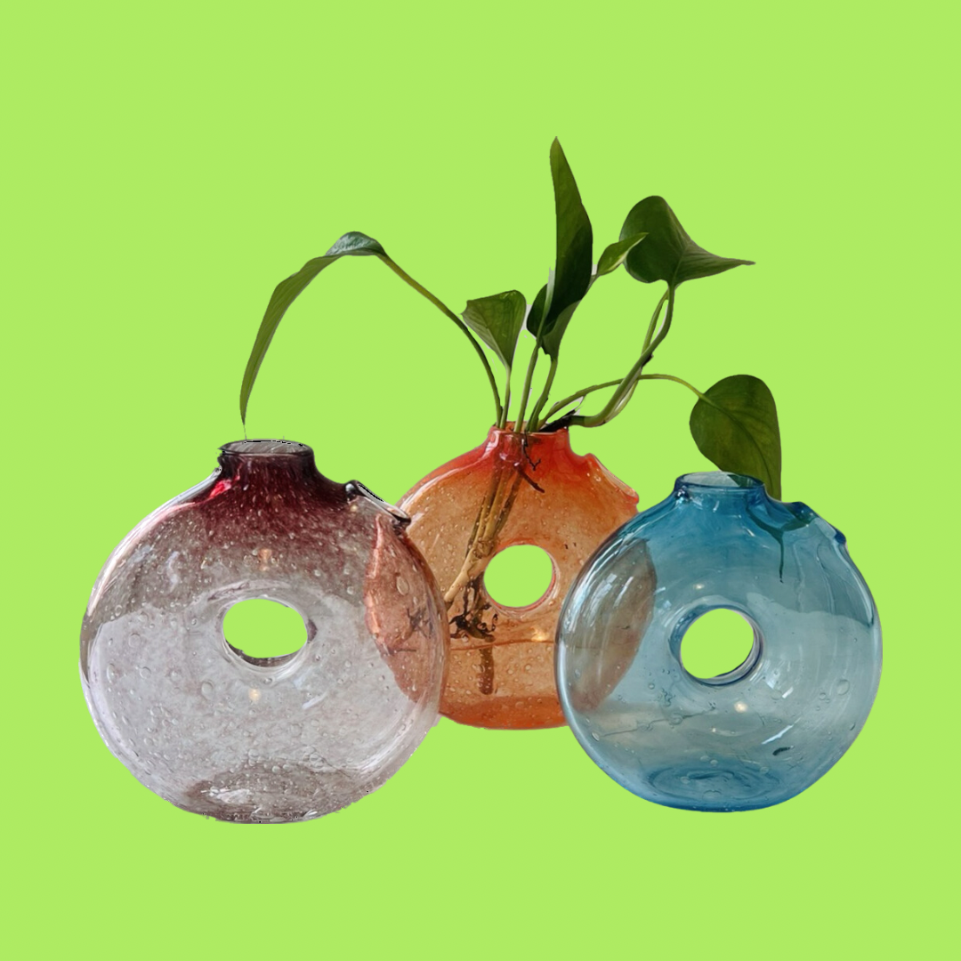 GLASS PROPOGATION VASE - MULTIPLE COLORS