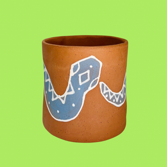 SNAKE PLANTER - TERRACOTTA