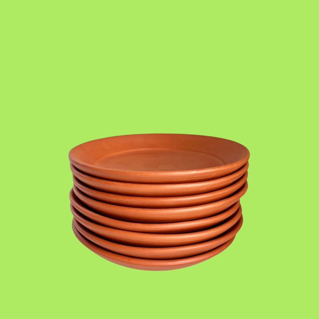 SILKY TERRACOTTA SAUCER TRAYS