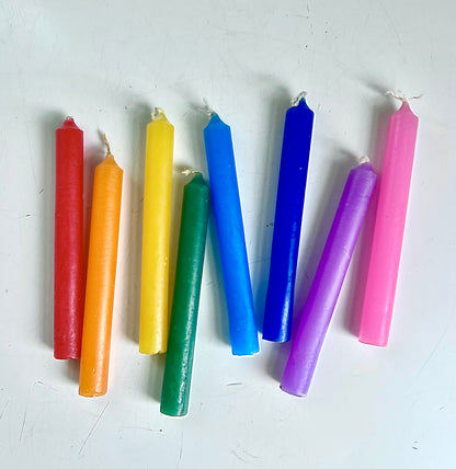 RAINBOW “CHIME” SPELL CANDLES - Palm and Pine