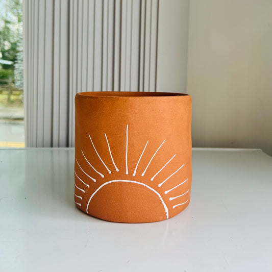 SUNRISE PLANTER - LIGHT ORANGE TERRACOTTA