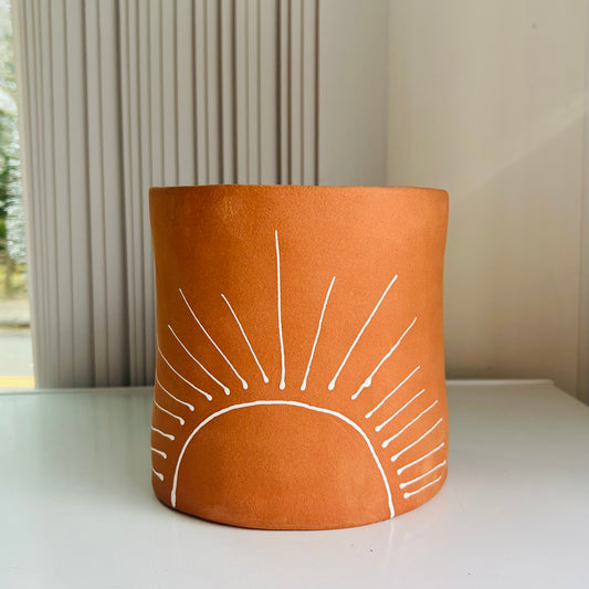 SUNRISE PLANTER - LIGHT ORANGE TERRACOTTA